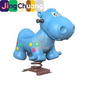 Caballo Balancín Infantil de PE, Individual/Doble, con Resorte, para Parques y Atracciones al Aire Libre - Product Image 3