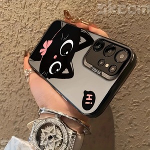 Lovely Black Cat Electroplate Silver IMD Case para <span class=keywords><strong>Samsung</strong></span> <span class=keywords><strong>Galaxy</strong></span> S25 S24 S23 Ultra S22 Plus S21 <span class=keywords><strong>S20</strong></span> <span class=keywords><strong>FE</strong></span> A55 A54 A15 A35 Cover - Product Image 3