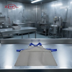 High Protection Stainless Steel Sleeveless Workwear <b>Apron</b>-Fashionable Eco-Friendly Stab Resistant Chainmail Clothing - Product Image 1