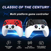 Manette de jeu sans fil BT PS5 à double vibration avec couleurs patchwork, déclencheur et joystick Hall pour console de jeu PS5 Slim Pro