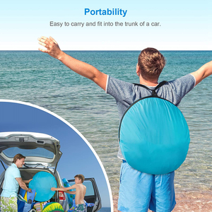 Lều Thể Thao UPF 50 + Chống Nước, Lều Bãi Biển Tự Động Bật Lên, Che Nắng, Mái Che Em Bé, Dễ Dàng Mang Theo - Product Image 6