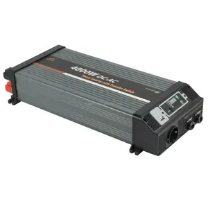 Inverter daya UPS 4000W, Inverter gelombang Sine Murni DC 12V ke AC 110V dengan UPS