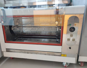 Poulet horizontal <span class=keywords><strong>électrique</strong></span> de gril de rôtisseries de poulet d'acier inoxydable de petit bureau Durable commercial - Product Image 2