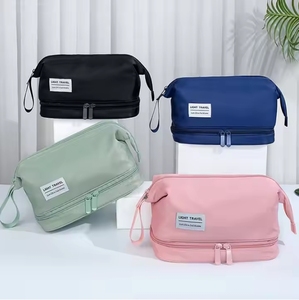 Sac de maquillage professionnel imperméable avec logo personnalisé, sac de voyage, trousse de toilette - Product Image 3