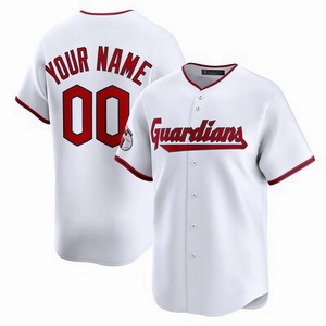 All'ingrosso di alta qualità a buon mercato squadra americana cucita maglia da Baseball Cleveland tutti i giocatori di Baseball abbigliamento sportivo top camicia - Product Image 2