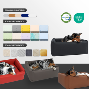 Fabrika Özel Üretim Rahat Ortopedik Memory Foam Evcil Hayvan Köpek Yatağı Köpek Kulübesi Çıkarılabilir Yıkanabilir Su Geçirmez Kılıf - Product Image 2