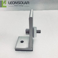 Accessoires de système de montage solaire photovoltaïque en aluminium, supports de toit en acier coloré, pieds en L