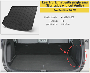 Accessoires intérieurs pour BYD Sealion 06 EV Tapis de sol Tapis de <span class=keywords><strong>coffre</strong></span> arrière Protection de seuil de porte Protection de <span class=keywords><strong>coffre</strong></span> arrière Garde-boue - Product Image 5