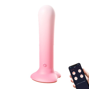 Télécommande <span class=keywords><strong>d</strong></span>'application pour jouet sexuel masculin, mini-vibromasseur réaliste en silicone amélioré pour <span class=keywords><strong>homme</strong></span> - Product Image 1