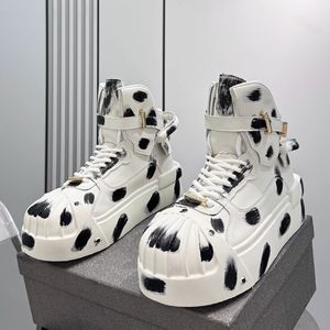 Comercio Exterior Transfronterizo, Venta al por Mayor y al Detal, Nuevos Mocasines de Punta Puntiaguda Súper Populares, Zapatos Blancos de Caña Alta para Hombre, Parte Superior de Cuero Genuino - Product Image 6