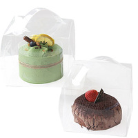 Boîte à pâtisserie écologique en plastique PET transparent de qualité alimentaire pour biscuits, bonbons, chocolat, flocons de neige, gâteaux