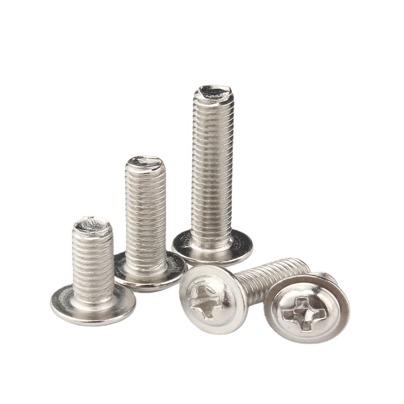 Stainless Steel Phillips Round Washer Screw Hex Head Truss Self Tapping Screw For Metal