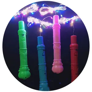 Cahaya balon Bobo LED warna-warni pegangan berkilau untaian lampu Mini balon Led tongkat cahaya