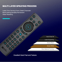 G20BTS Plus G20S PRO 2.4G Souris Air Intelligente Sans Fil avec Rétroéclairage et Commande Vocale, Gyroscope, Télécommande avec Apprentissage IR pour Boîtier TV Android X96 X4