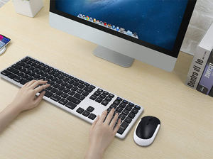 Multi-devices Oem Azerty Arabic bluetooth Keyboard with Number Pad for samsung galaxy <b>Tab</b> Pc Pad Android Tv - Product Image 4