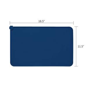 Silikon su geçirmez köpek kedi evcil hayvan besleme paspası s, kaymaz, kolay temiz <span class=keywords><strong>Pet</strong></span> köpek kedi kase paspaslar Placemat 18.5 "X 11.5" evcil hayvan besleme paspası - Product Image 3