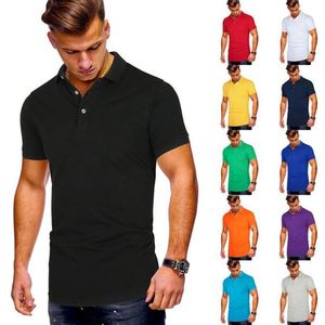 Men's Summer Business Casual Lapel Print Short Sleeve for Shirt Embroidered Knitted Anti-Wrinkle - Product Image 1