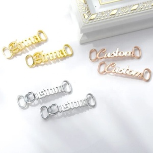 In Acciaio Inox su misura Lacci Delle Scarpe Tag Targhetta Scarpa Fibbia, <span class=keywords><strong>old</strong></span> English font Lettera nomi di Fascino Scarpe Decorazione Accessori - Product Image 5