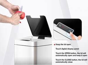 Capteur de mouvement automatique, <span class=keywords><strong>poubelle</strong></span> intelligente, recyclage, capteur, <span class=keywords><strong>poubelle</strong></span> dans les déchets, <span class=keywords><strong>poubelle</strong></span>, <span class=keywords><strong>poubelle</strong></span>, poussière, pour la cuisine domestique - Product Image 5