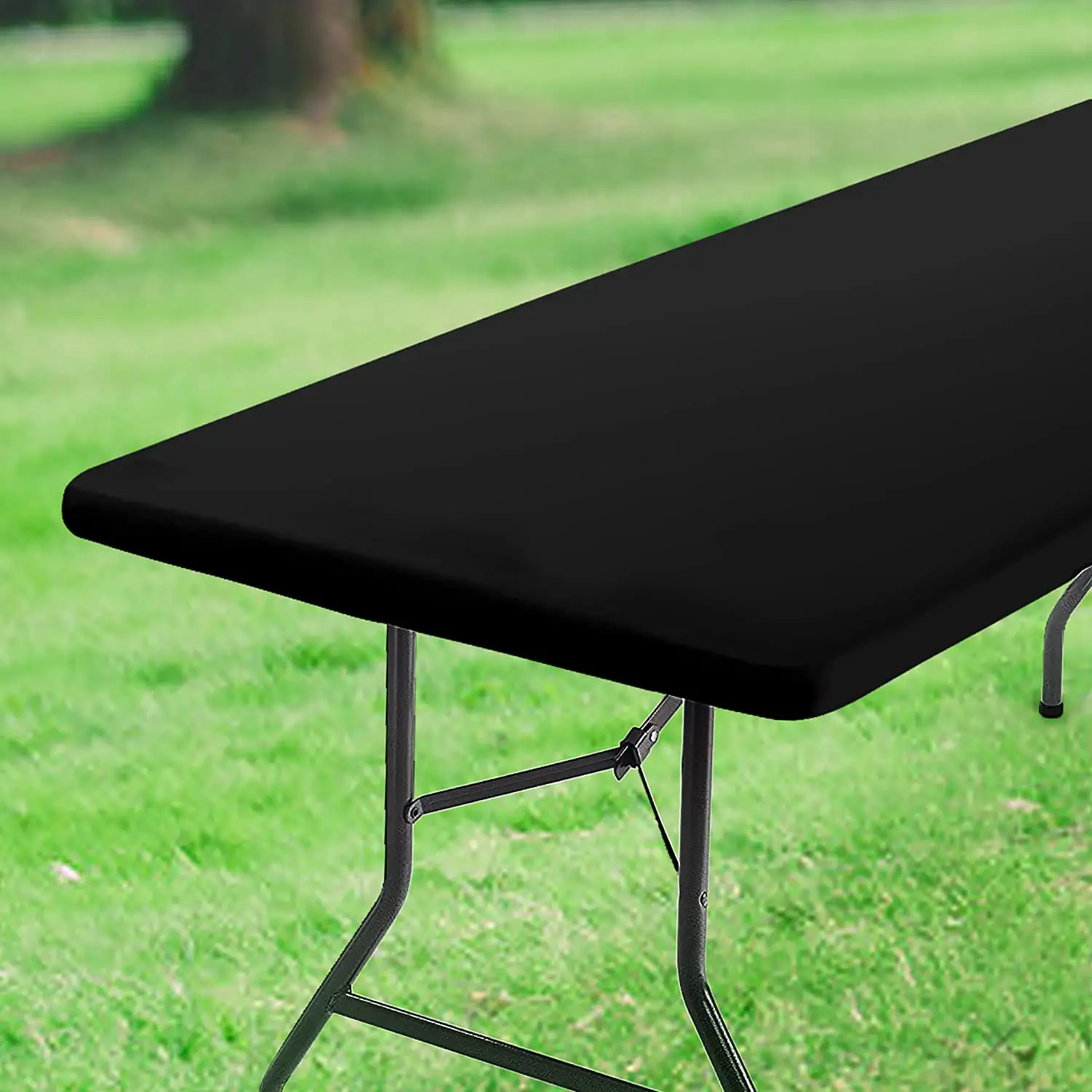 6ft wasserdichte abwisch bare Tischdecken Rechteckige elastische Flanell-Vinyl-Tischdecken mit Flanell rücken für drinnen, draußen, Picknick