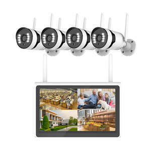 10.1 pouces écran LCD sans fil NVR <span class=keywords><strong>Kit</strong></span> 4CH CCTV <span class=keywords><strong>caméra</strong></span> sécurité à domicile 3MP/5MP haute résolution CCTV <span class=keywords><strong>Surveillance</strong></span> Vision nocturne - Product Image 1
