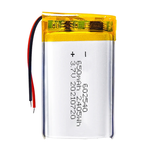 Batería de Iones de Litio 602540 de 650 mAh y 3.7 V, Fabricante OEM para Juguetes, Suministro Directo de Fábrica de Polímeros - Product Image 2