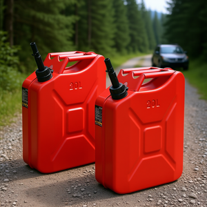 Bidón de Combustible Metálico de 20L a Prueba de Fugas para Autos, Paquete de 2 - Product Image 2