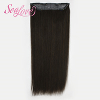 Extensions de cheveux Halo, sortie d'usine, double épaisseur, à clipser, 100% cheveux humains, couleur noire, trame machine