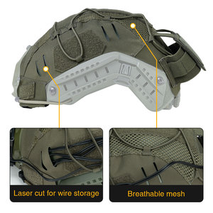 Copertura casco doppio Sport veloce IDOGEAR con custodia tattica NVG batteria Ranger verde taglio Laser casco veloce - Product Image 5