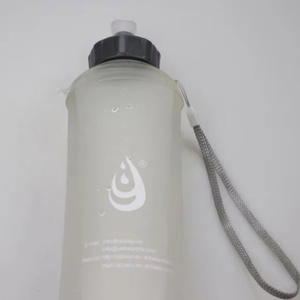 MUESTRA GRATUITA Botella de agua deportiva para correr al aire libre, botella de agua suave con boca ancha, libre de BPA, botella de agua deportiva flexible. - Product Image 3