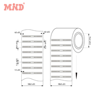 MIND ML9503 Monza R6P 95*3 мм этикетка UHF RFID для этикеток для одежды управление розничной торговлей, упаковка