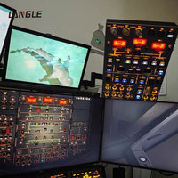 Simulador de Vuelo Airbus A320, Panel de Techo para Cabina de Pilotaje, Dispositivo de Entrenamiento, Material de Aluminio, Uso en Interiores, Equipo de Simulación de Vuelo