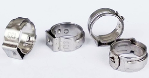 Collier de serrage à oreille unique en acier inoxydable 304, finition polie pour conduite de frein <span class=keywords><strong>hydraulique</strong></span> automobile, connexion de tuyau d'huile d'eau d'air - Product Image 4