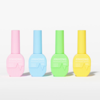 Flacon de vernis à ongles en verre dégradé personnalisé de 10 ml avec pinceau, mini emballage cosmétique pour couleur d'ongles