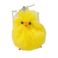 Porte-clés en peluche canard mignon, pendentif doux pour sac à dos, accessoires décoratifs en peluche pour voiture