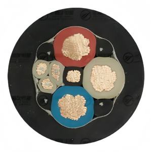 MC 3x16 + 1x4 + 3x2.5mm2 Cable de mina de carbón Resistente al aceite Ignífugo Resistente a la corrosión Cable de minería revestido de goma flexible - Product Image 5