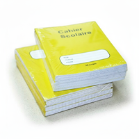Cahier scolaire à piqûre à cheval pour étudiants, papier écologique, design ligné français, logo et couleur personnalisables, Nigéria 2026