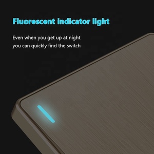 Anh tiêu chuẩn 13A điện ổ cắm điện chuyển sang, phổ 5 lỗ điện USB đôi ổ cắm tường, chải vàng Tường chuyển đổi - Product Image 3