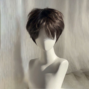 วิกผมผู้ชายสไตล์<span class=keywords><strong>เกาหลี</strong></span> <span class=keywords><strong>ผม</strong></span>สั้น ลอนคลาย แนวผมธรรมชาติ  หมวกตาข่ายกึ่งยืดหยุ่น  ครอบคลุมทั้งศีรษะ  ปกปิดแบบไมโครดิฟฟิวส์  ฟูเป็นธรรมชาติ - Product Image 6