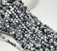Bracelets en perles rondes en agate de feu, pierres précieuses, faites à la main, en vrac, pour hommes, vente en gros