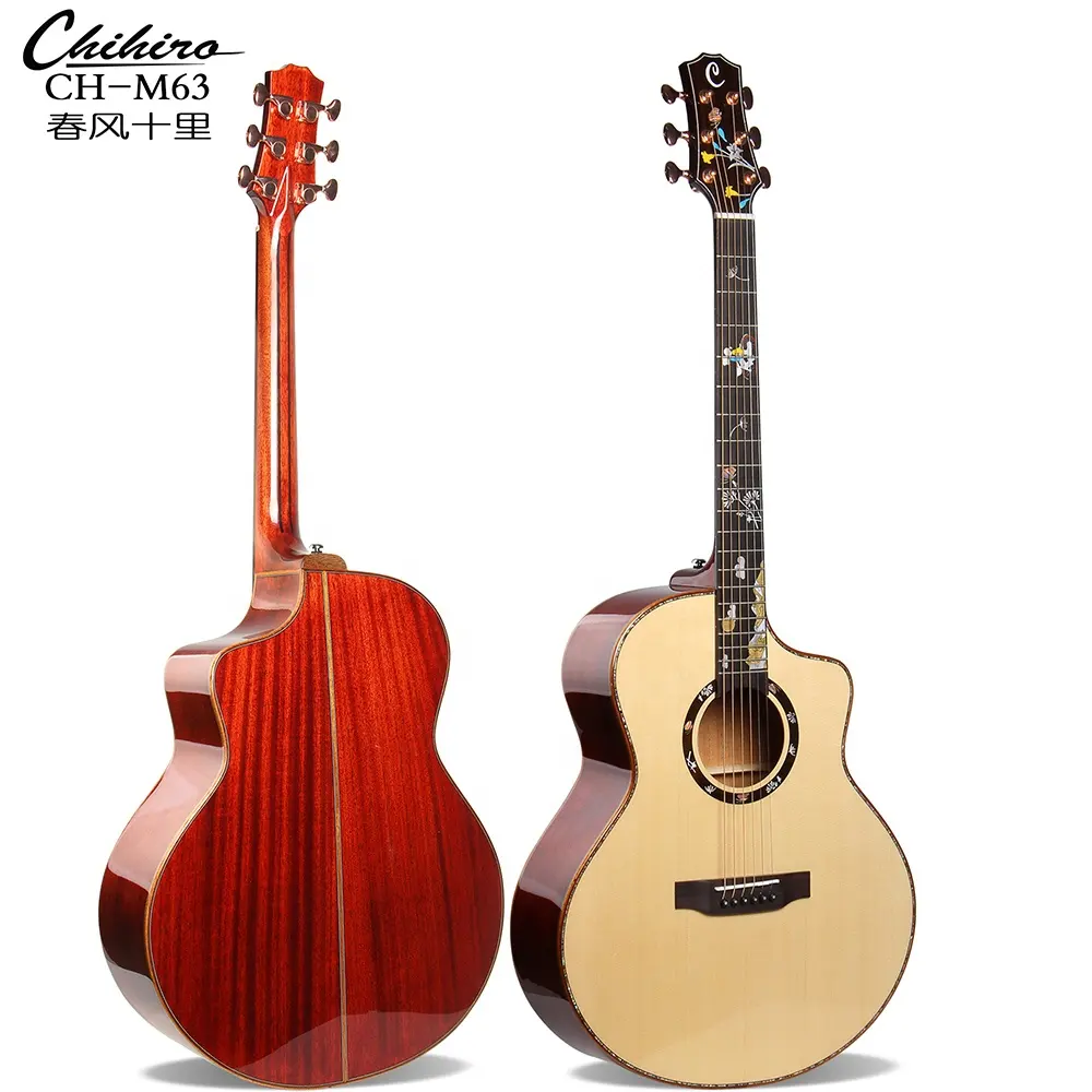 CH-M63 New Designs Chihiro Acoustic Guitar Chinese High Quality Hot Selling Wholesale Manufacturer Guitar
