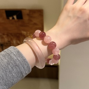 Bracelet en Aventurine Naturelle, Jade, Tourmaline, Œil de Tigre, Cristal de Guérison, Bois d'Agar, Bijou Spirituel Ajustable, Vente en Gros pour Femmes - Product Image 3