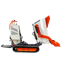 Raupenkipper mit Frontladeschaufel und Heckkippschaufel HT500