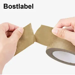 Bostlabel ambalaj bandı kraft kağıt kendinden yapışkanlı ambalaj kağıdı kağıt bant özel su aktif gummed ambalaj kraft kağdı bant