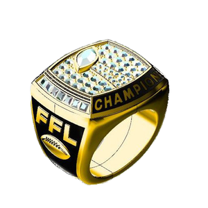 Anillo de equipo de fútbol de fantasía clásico de alta calidad para hombre 2017, joyería de aleación de Zinc, grado coleccionable de comercio transfronterizo de 18K - Product Image 4