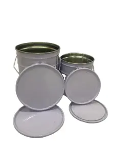 Impression personnalisée de boîtes métalliques de 10L et 18L pour la peinture et l'emballage de produits chimiques