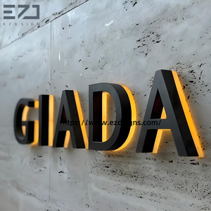 ป้ายไฟ LED 3 มิติ แบบมีไฟแบ็คไลท์ ดีไซน์ฟรีจาก EZD สำหรับติดตั้งภายนอกและภายในอาคาร พร้อมตัวอักษรไฟ สำหรับป้ายร้านค้า แบรนด์เนม บริษัท - Product Image 3