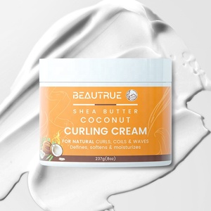 Crème Coiffante Végétalienne Personnalisée OEM/ODM à la Noix de Coco et au Beurre de Karité pour Cheveux Naturels : Allonge les Boucles, Hydrate - Product Image 1