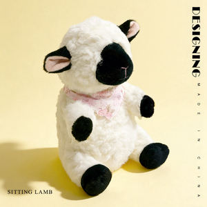 Peluche <span class=keywords><strong>Mouton</strong></span> Assis Super Doux, Rembourrage Coton PP de Haute Qualité, <span class=keywords><strong>Doudou</strong></span> Confortable pour Bébés, Cadeau d'Anniversaire Unisexe - Product Image 3