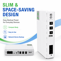 Mini UPS DC 18W 20000mAh avec batterie au lithium de secours 15V 24V POE USB Type C pour routeur domestique, système de sécurité CCTV